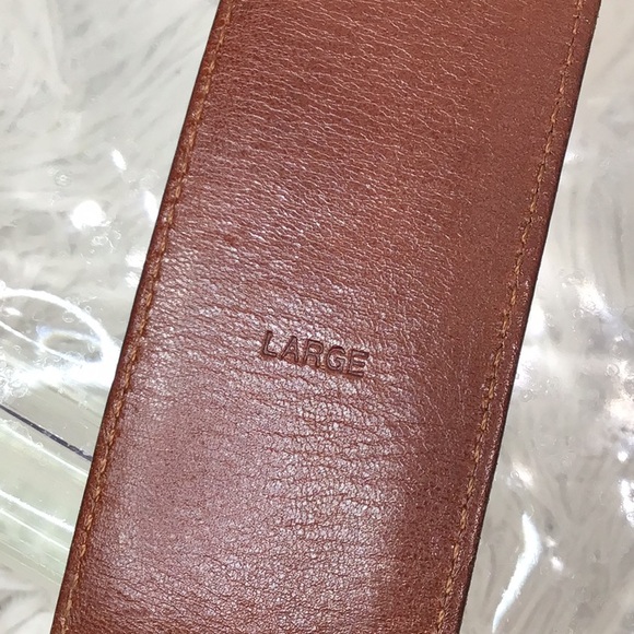 Coach Vintage Brown Leather Belt 8500 L Solid Brass Buckle Handcrafted - Picture 6 of 10